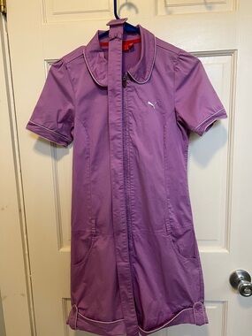 Puma Purple Short Sleeve Zip-Up Coveralls